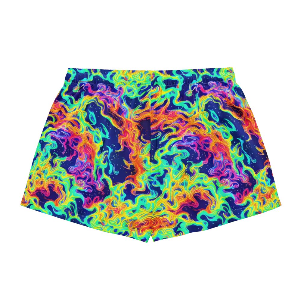 Hypercolor Whirlpool on Women's Pajama Shorts — Back