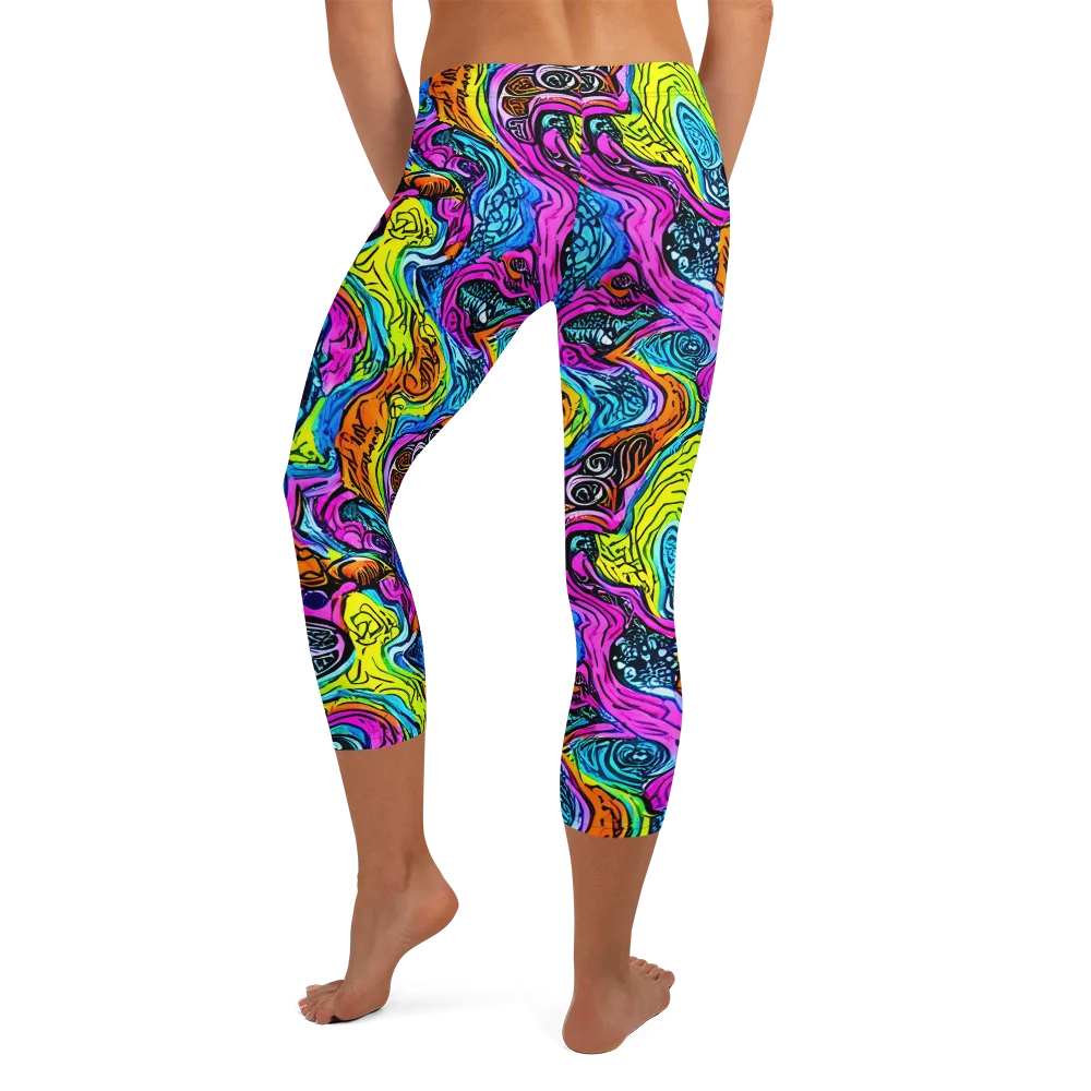 Prism Reef on Capri Leggings — Back