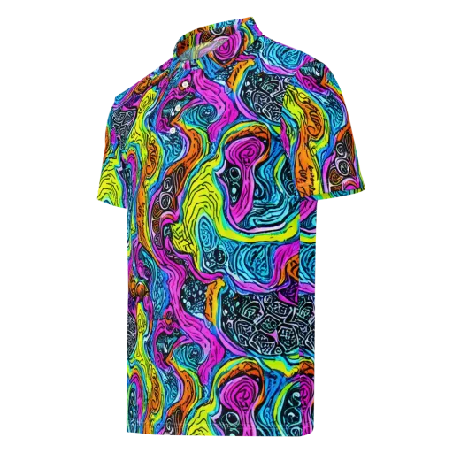 Prism Reef on a Men's Slim Fit Polo Shirt