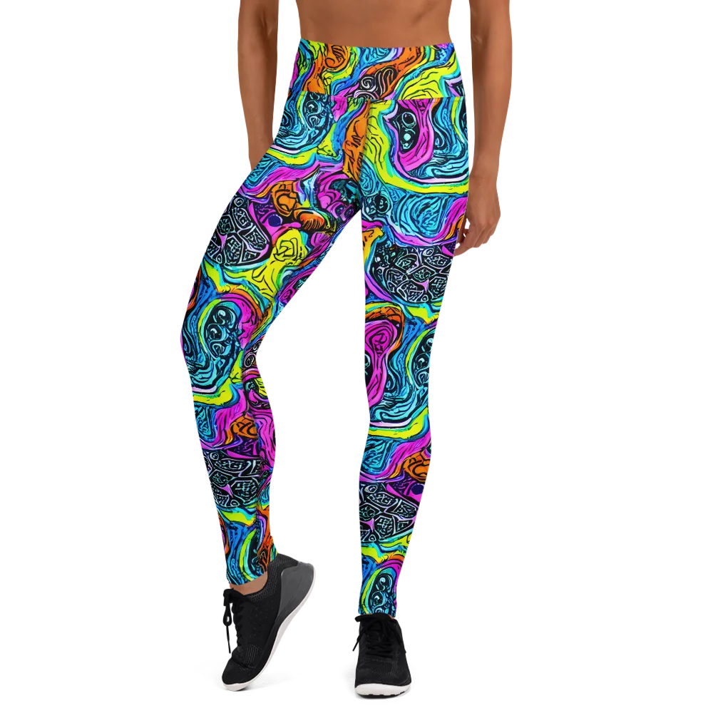 Prism Reef on Yoga Leggings — Front