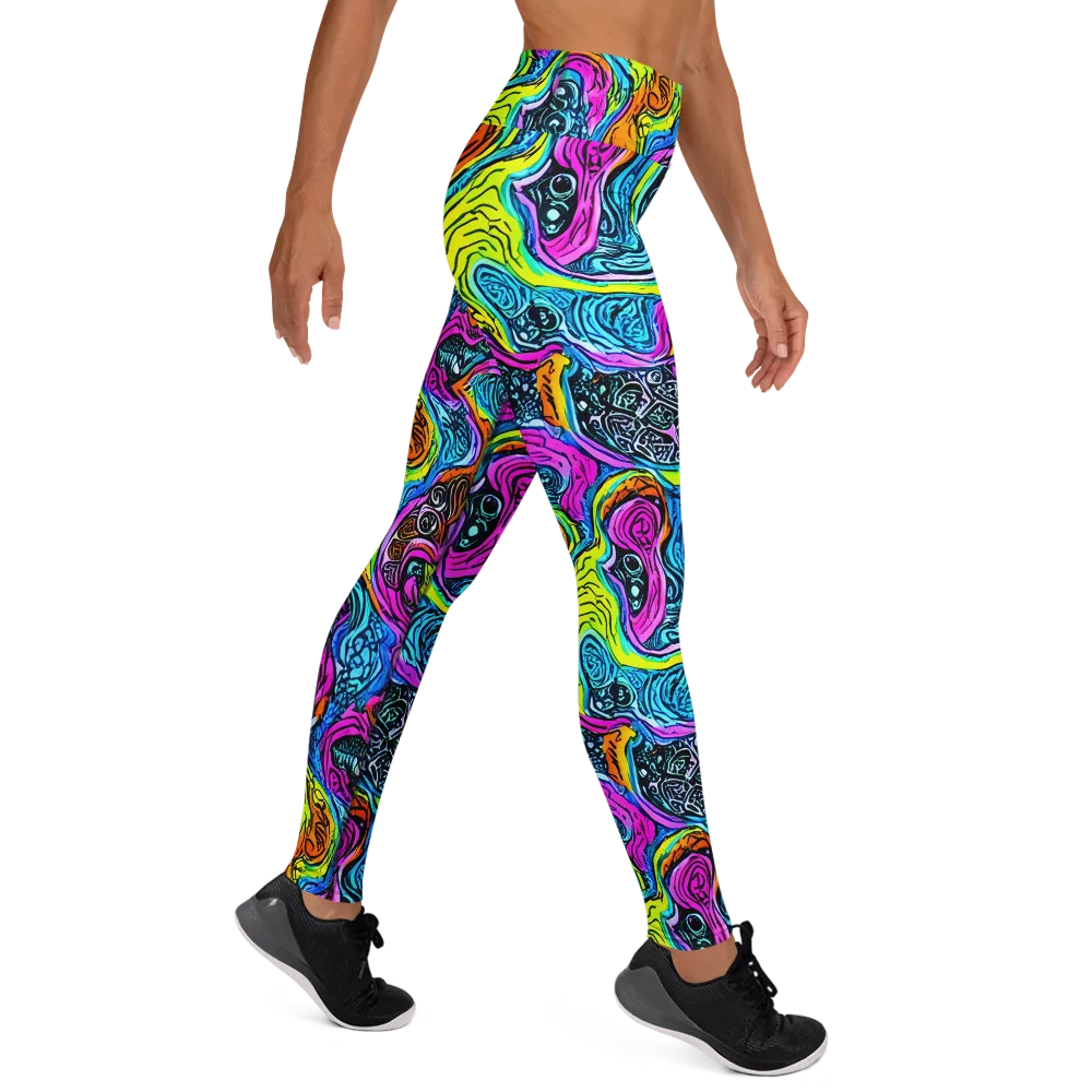 Prism Reef on Yoga Leggings — Right