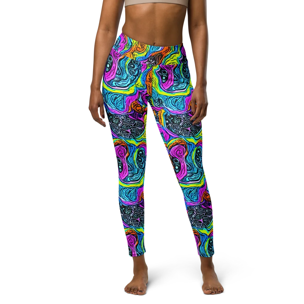 Prism Reef on Yoga Leggings — Front
