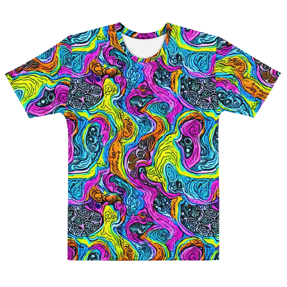 Prism Reef on Men's Cotton Crew Neck T-Shirt — Front