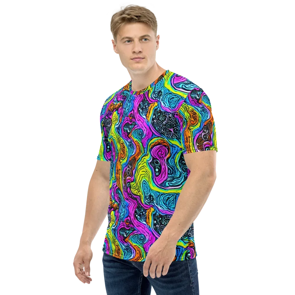 Prism Reef on Men's Crew Neck T-Shirt — Left