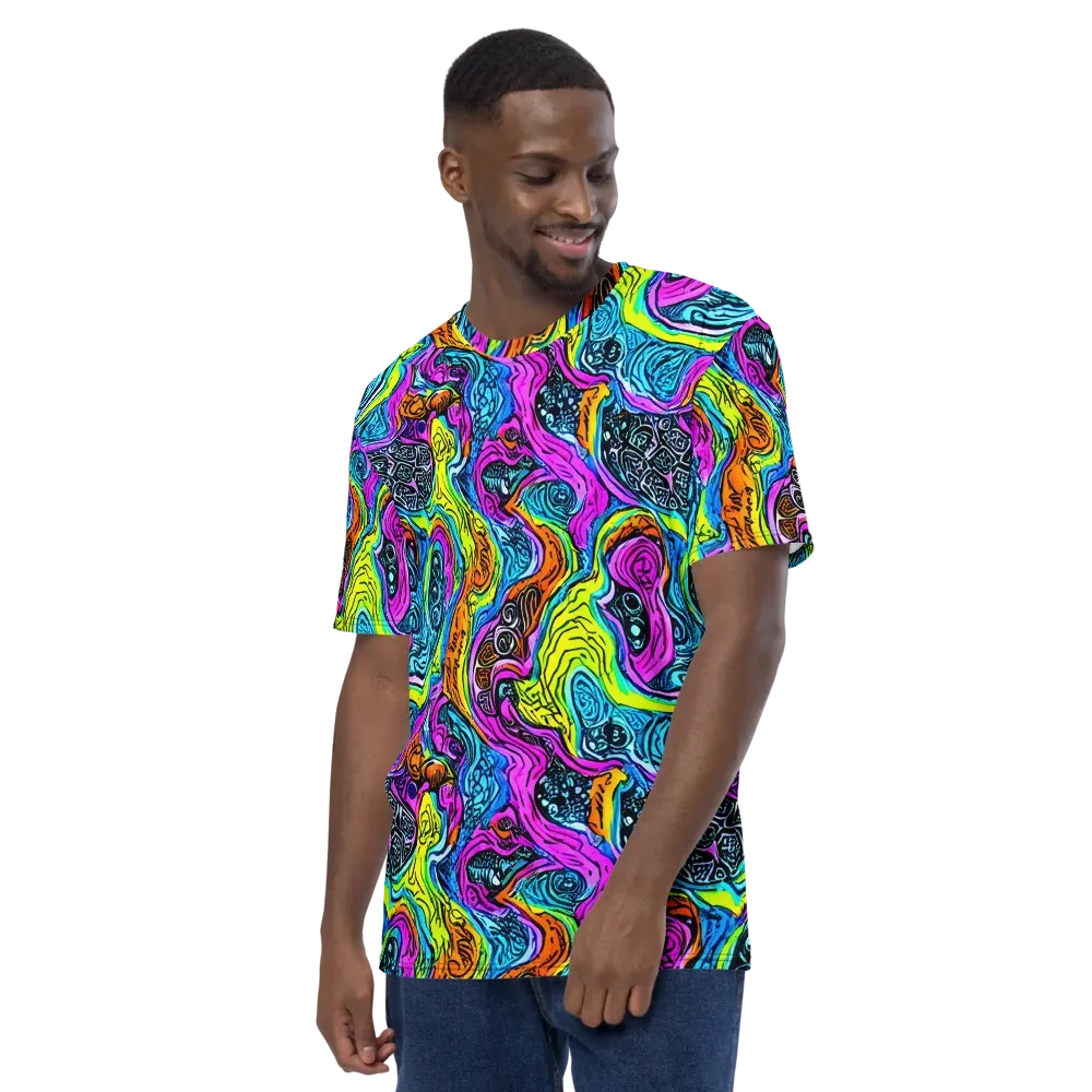 Prism Reef on Men's Crew Neck T-Shirt — Left