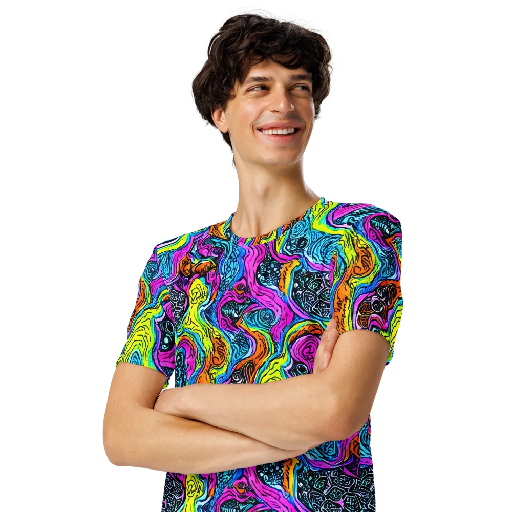 Prism Reef on Men's Crew Neck T-Shirt — Left Front
