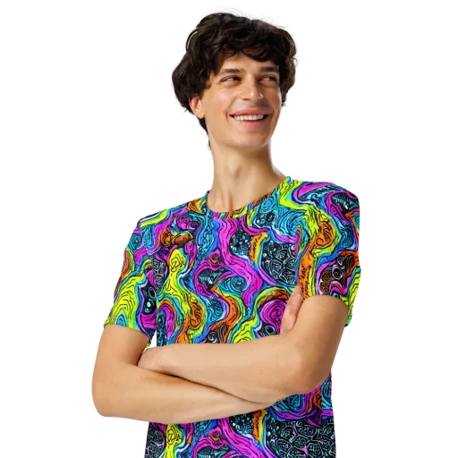 Prism Reef on a Men's Crew Neck T-Shirt