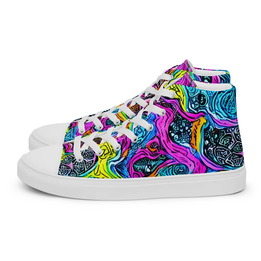 Prism Reef on Men's High Top Canvas Shoes — Left