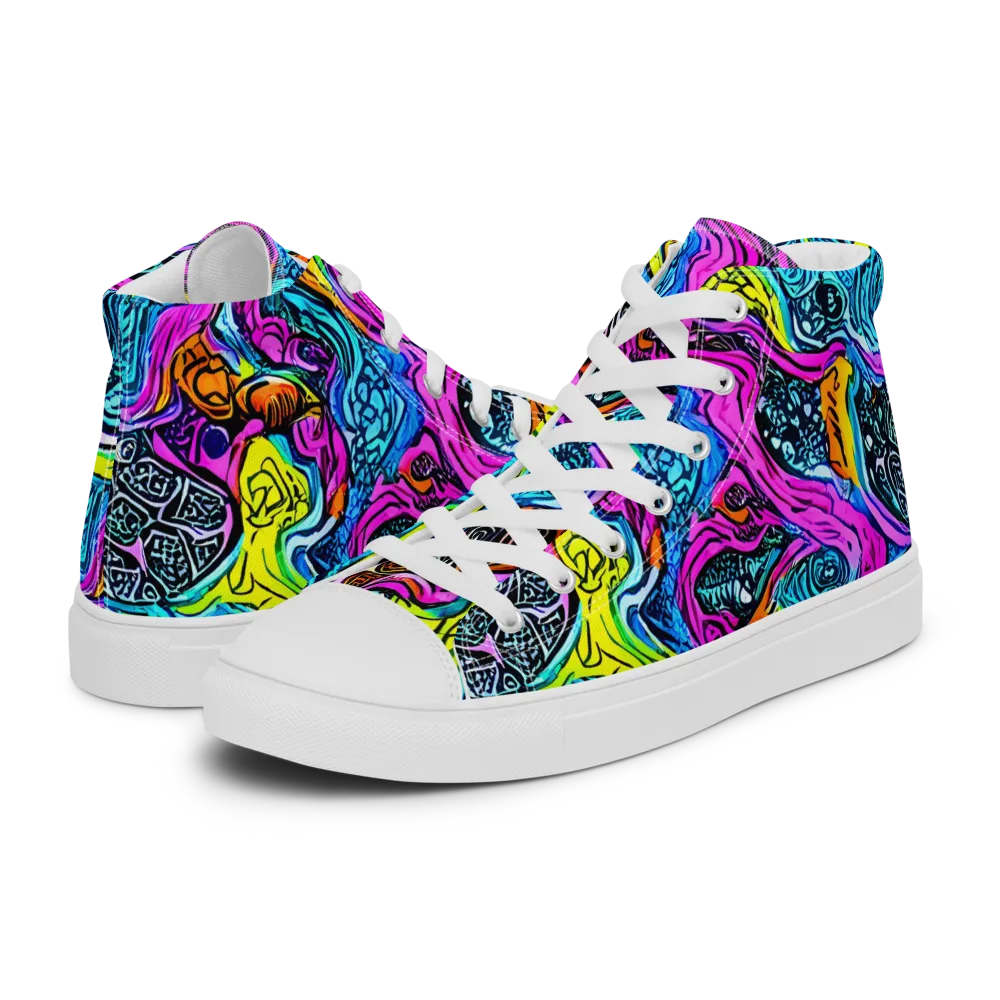 Prism Reef on Men's High Top Canvas Shoes — Left