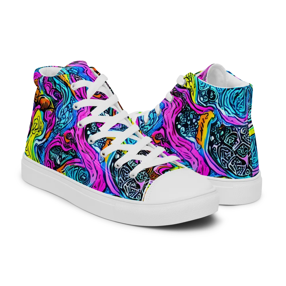 Prism Reef on Men's High Top Canvas Shoes — Right