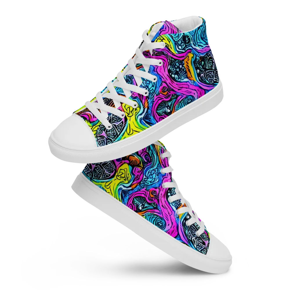 Prism Reef on Men's High Top Canvas Shoes — Front