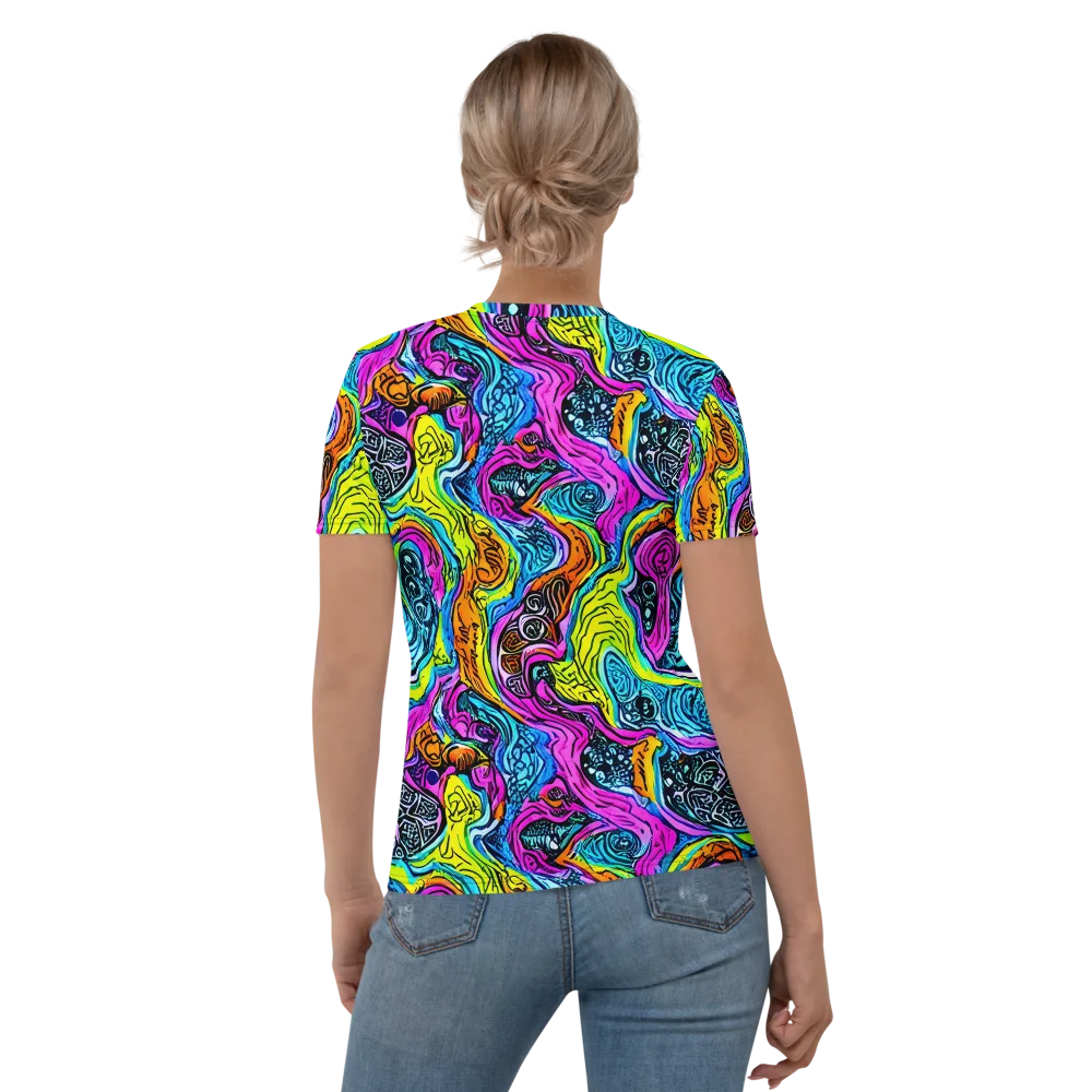 Prism Reef on Women's Crew Neck T-Shirt — Back