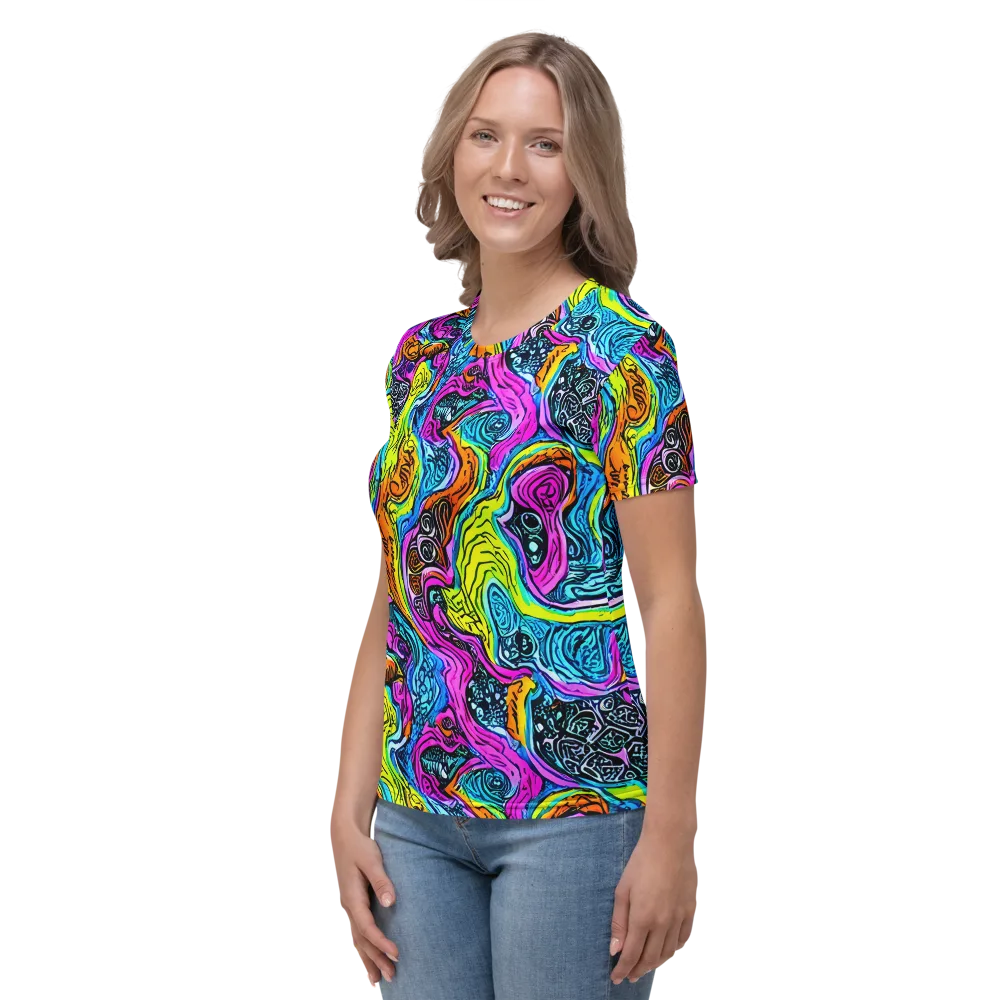 Prism Reef on Women's Crew Neck T-Shirt — Left