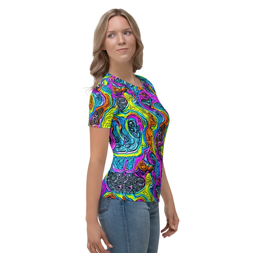 Prism Reef on Women's Crew Neck T-Shirt — Right
