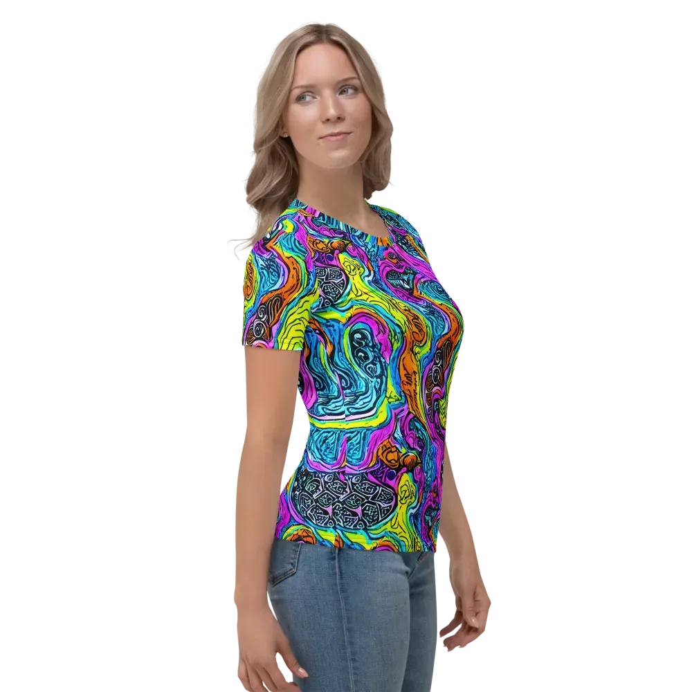 Prism Reef on Women's Crew Neck T-Shirt — Right