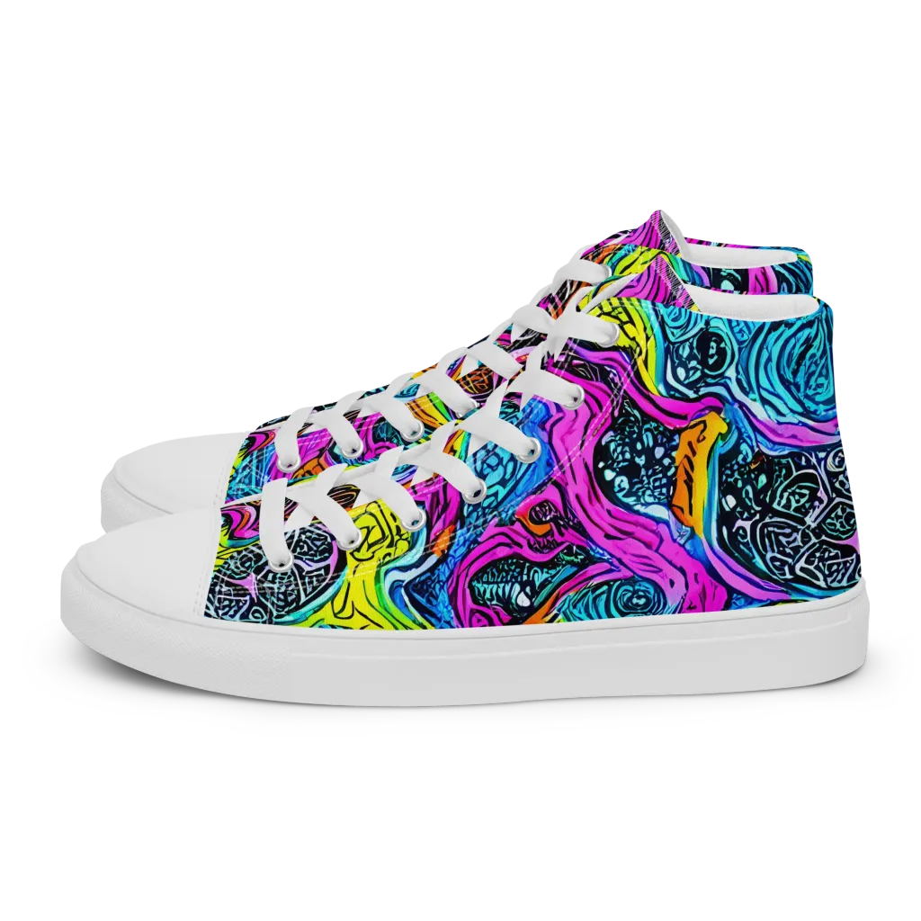 Prism Reef on Women's High Top Canvas Shoes — Left