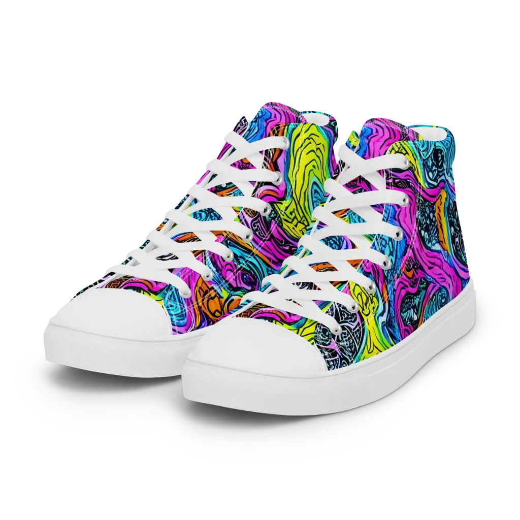 Prism Reef on Women's High Top Canvas Shoes — Left Front