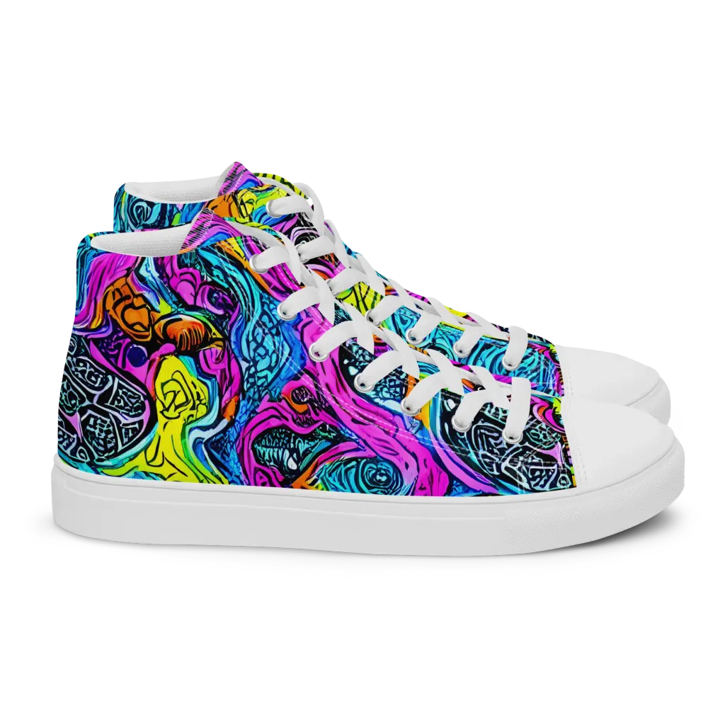 Prism Reef on Women's High Top Canvas Shoes — Right