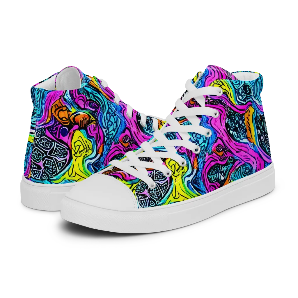 Prism Reef on Women's High Top Canvas Shoes — Left