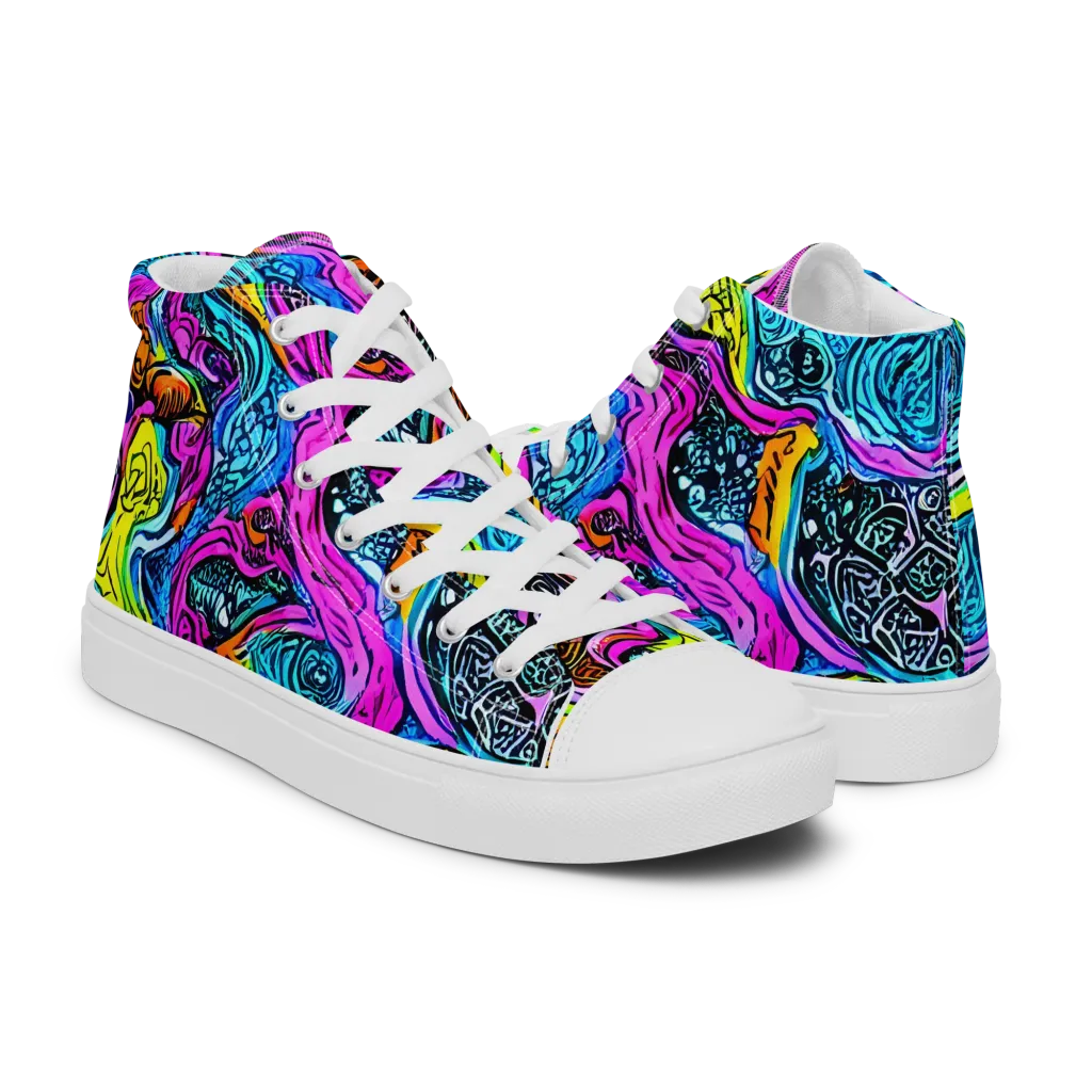 Prism Reef on Women's High Top Canvas Shoes — Right