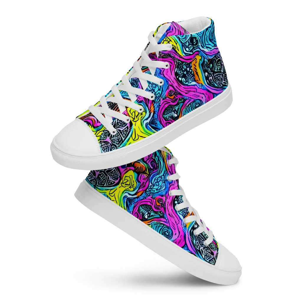 Prism Reef on Women's High Top Canvas Shoes — Front