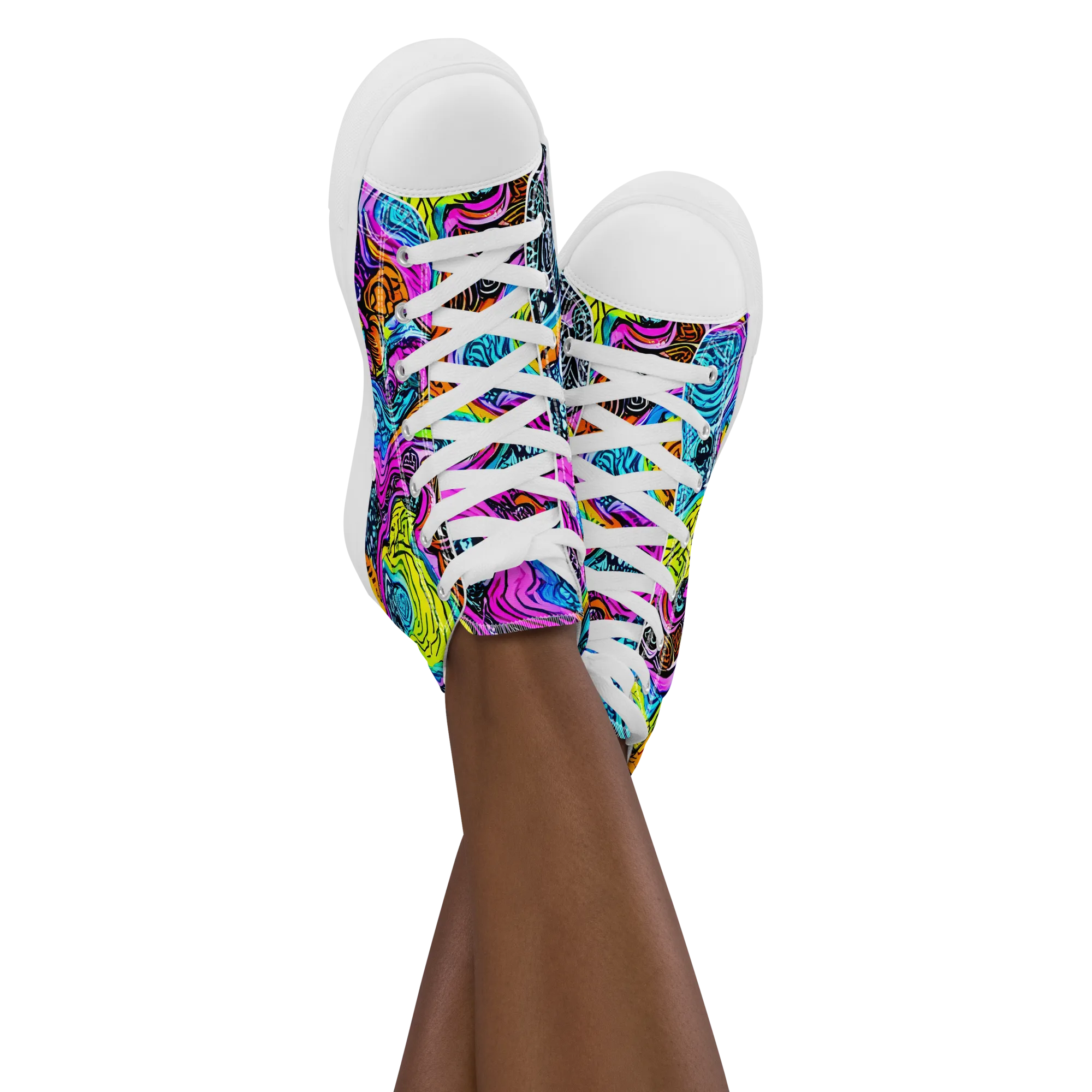 Prism Reef on Women's High Top Canvas Shoes — Front
