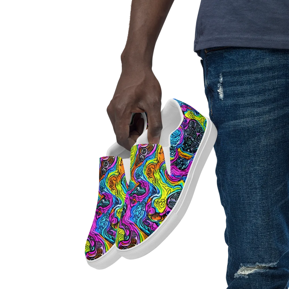 Prism Reef on Men's Slip-On Canvas Shoes — Left Front