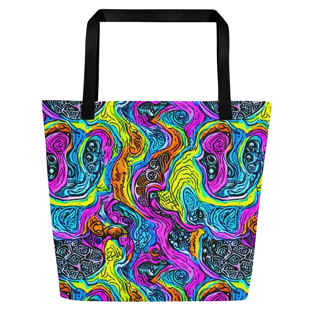 Prism Reef on Large Tote Bag W/ Pocket — Front