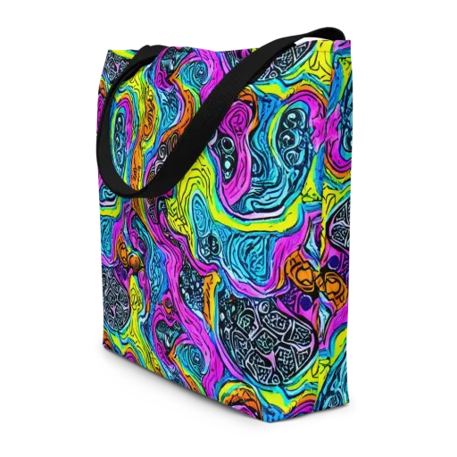 Prism Reef on a Large Tote Bag W/ Pocket