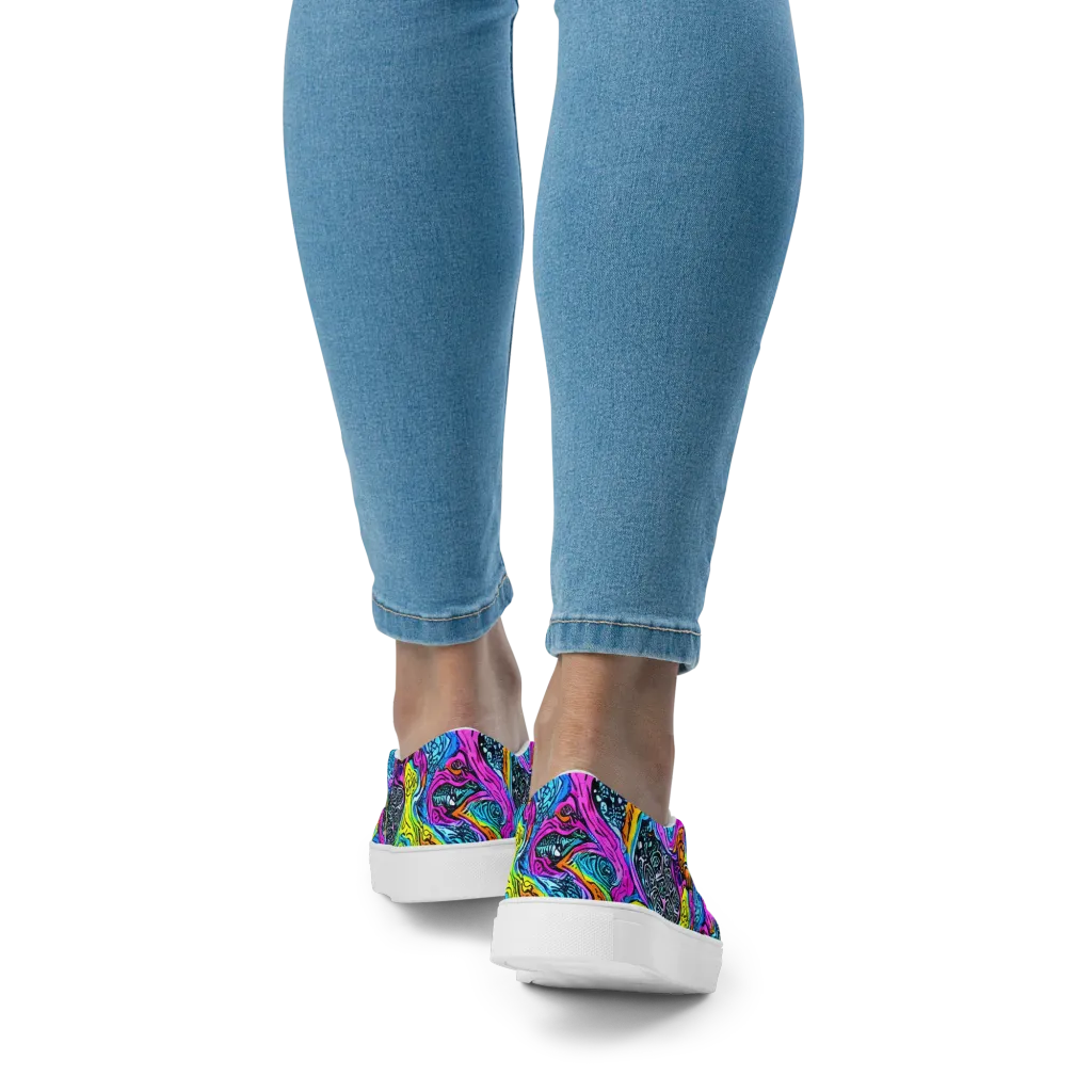 Prism Reef on Women's Slip-On Canvas Shoes — Back