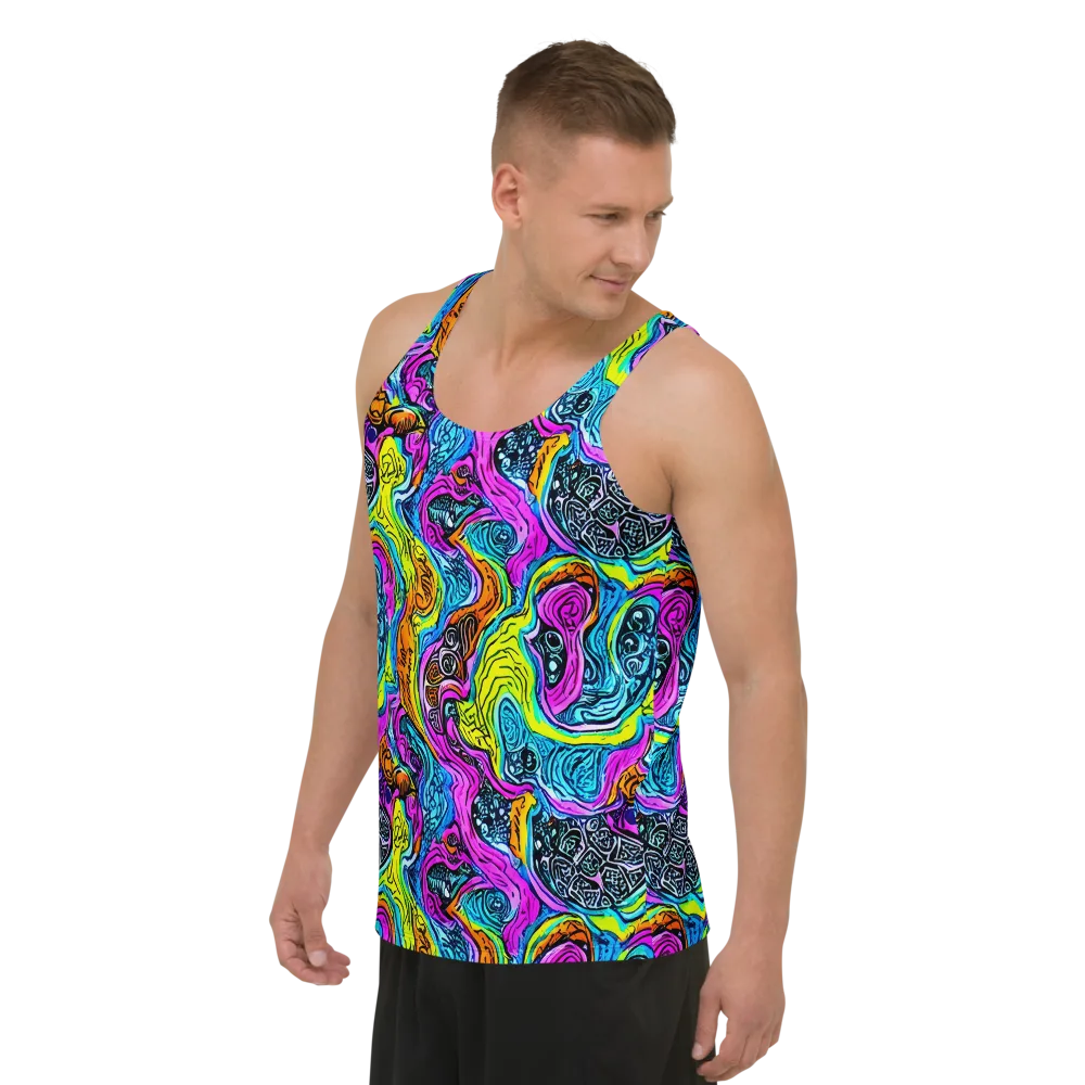Prism Reef on Men's Tank Top — Left Front