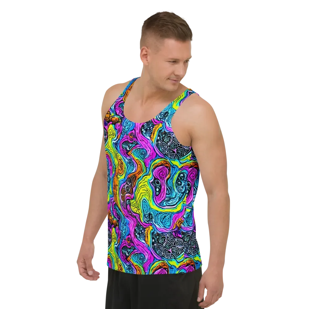 Prism Reef on Men's Tank Top — Left Front