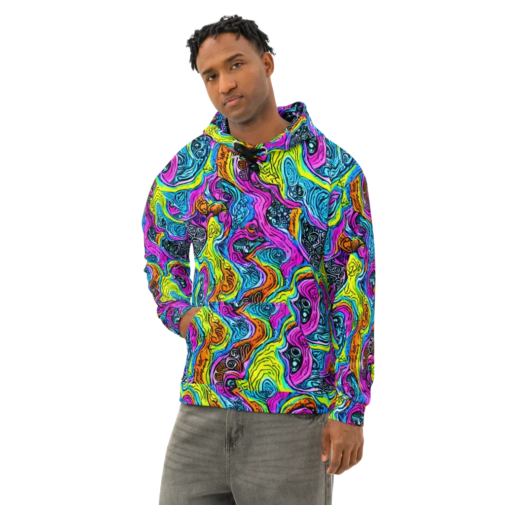 Prism Reef on Cotton Hoodie — Left Front