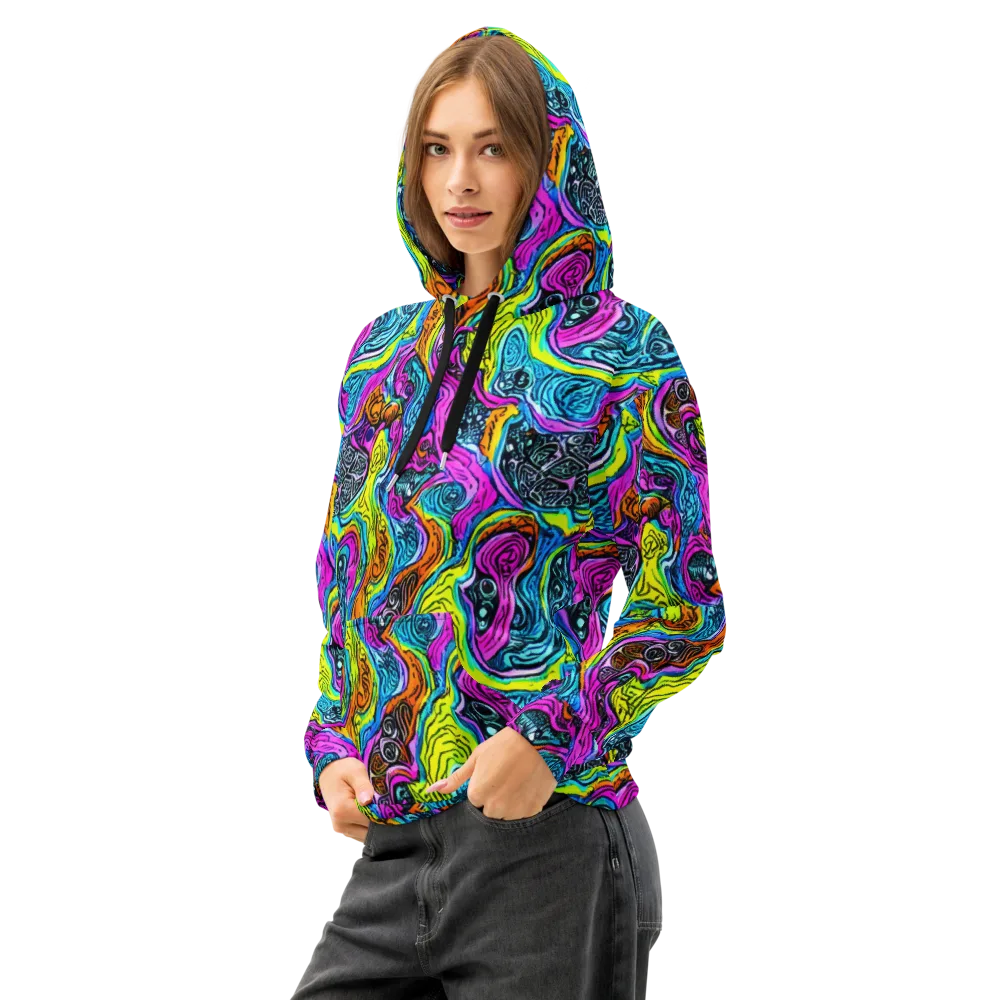 Prism Reef on Cotton Hoodie — Left Front