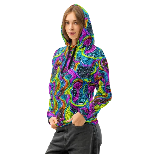 Prism Reef on a Cotton Hoodie