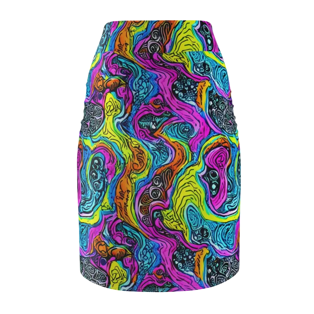 Prism Reef on Pencil Skirt — Back