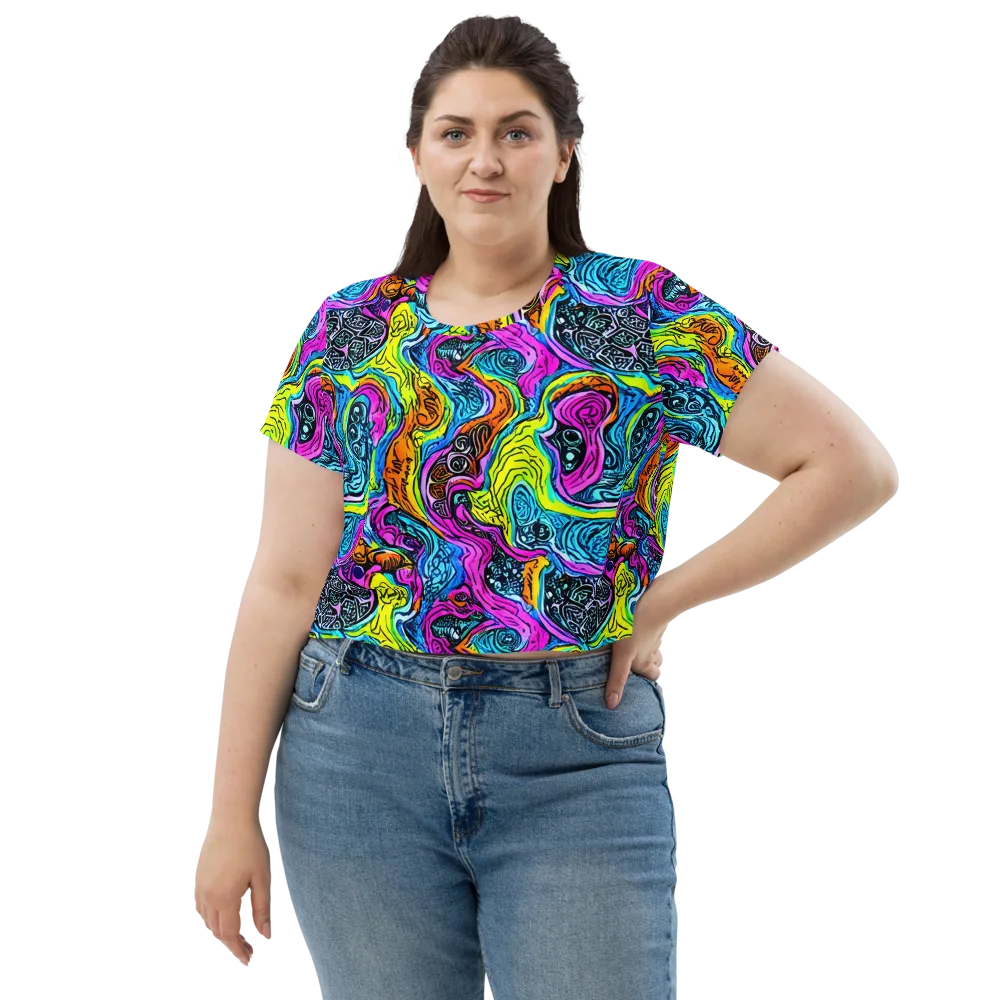 Prism Reef on Crop Tee — Front
