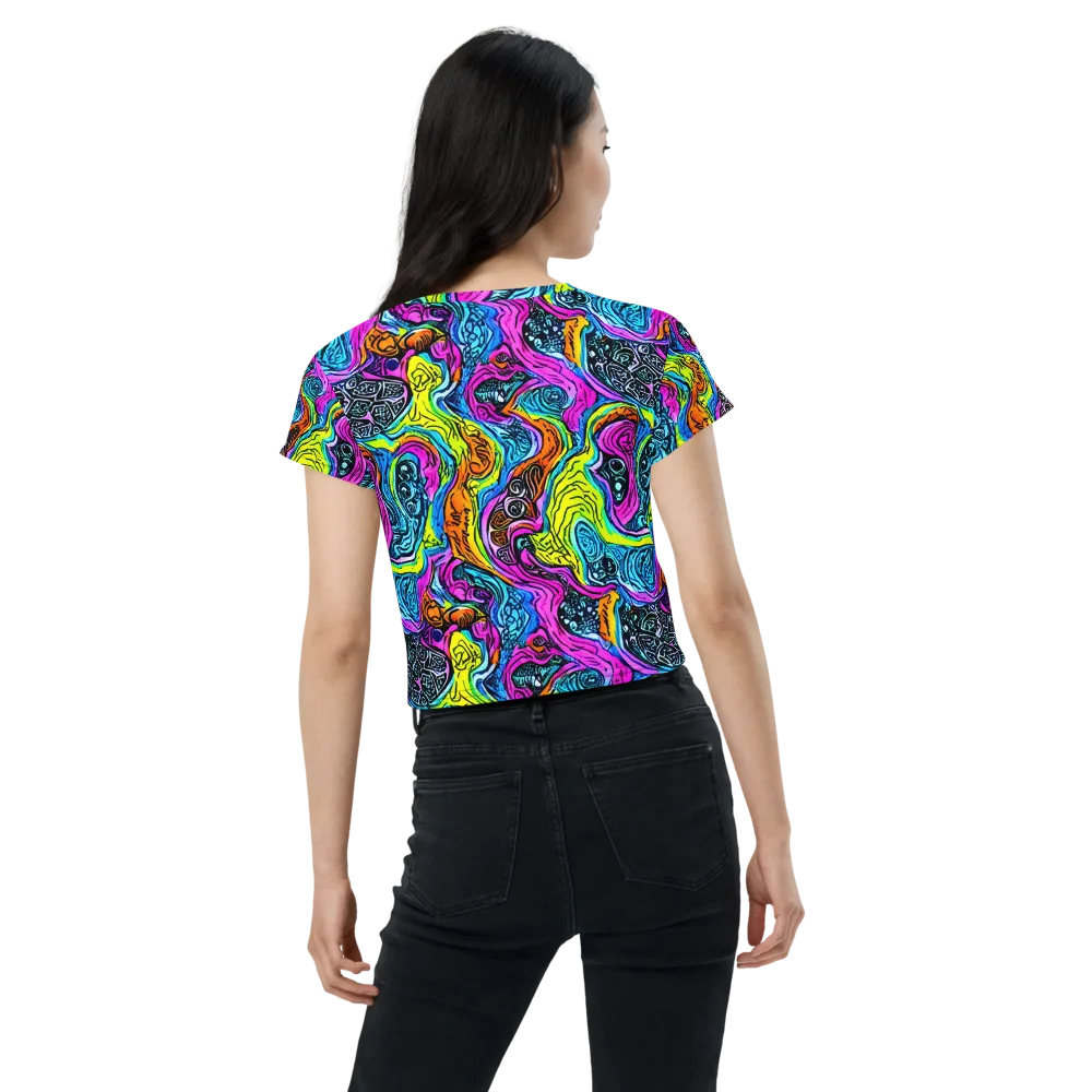 Prism Reef on Crop Tee — Back