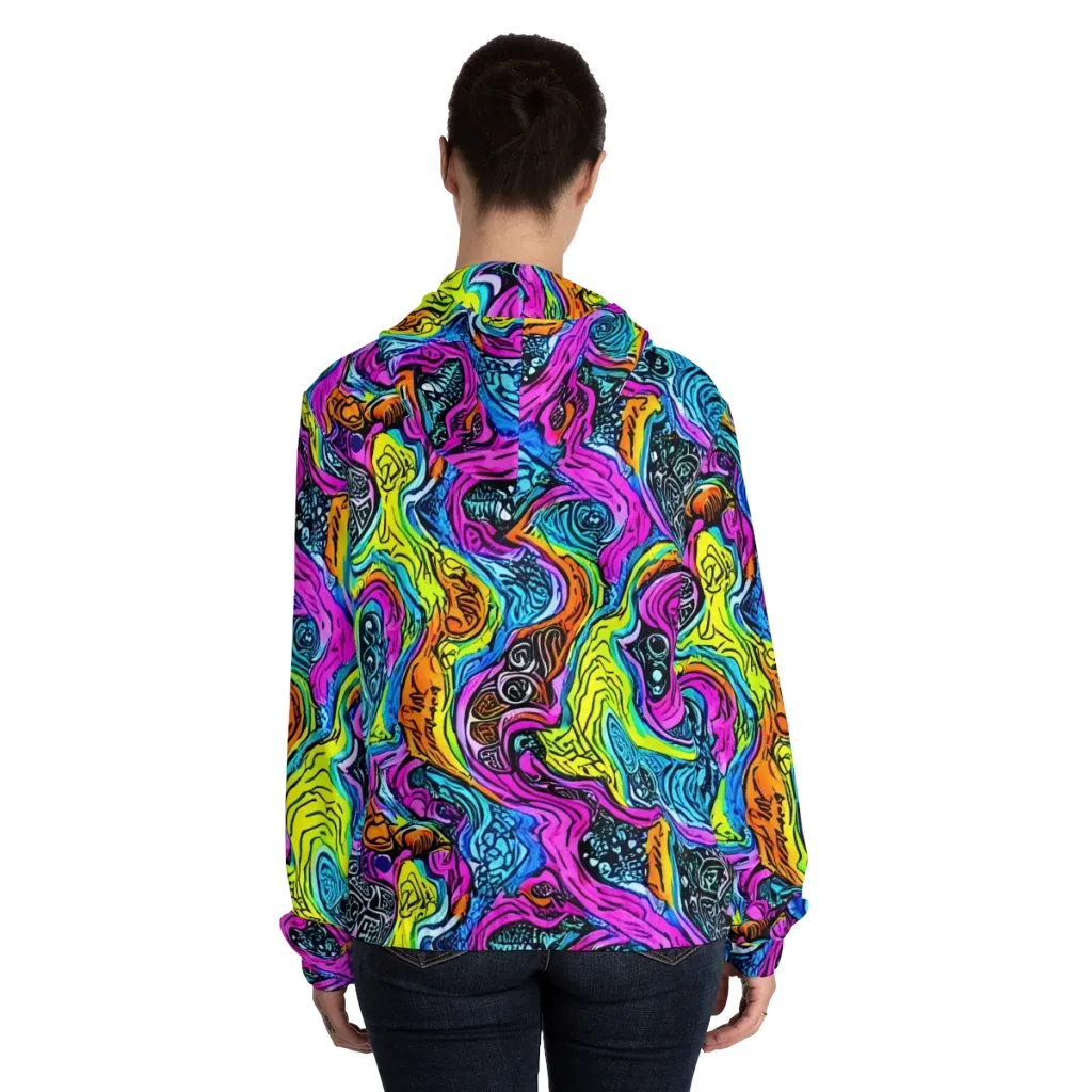 Prism Reef on Women's Full-Zip Hoodie — Back On Person