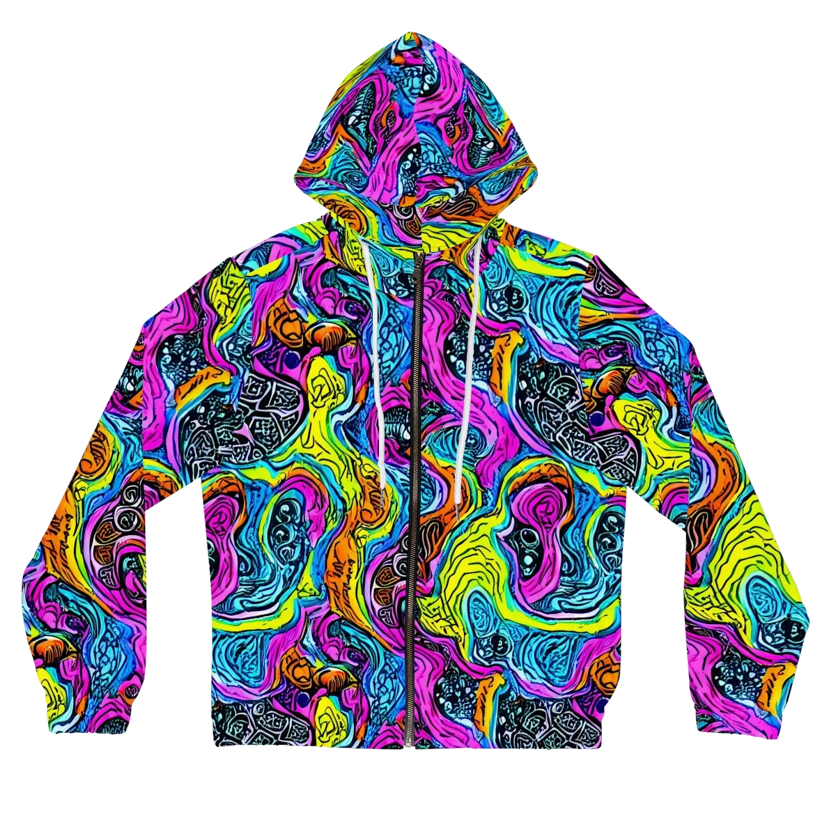 Prism Reef on Women's Full-Zip Hoodie — Front