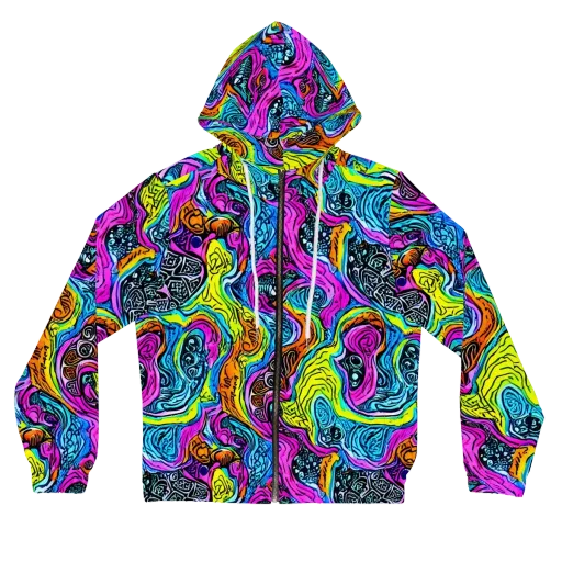 Prism Reef on a Women's Full-Zip Hoodie