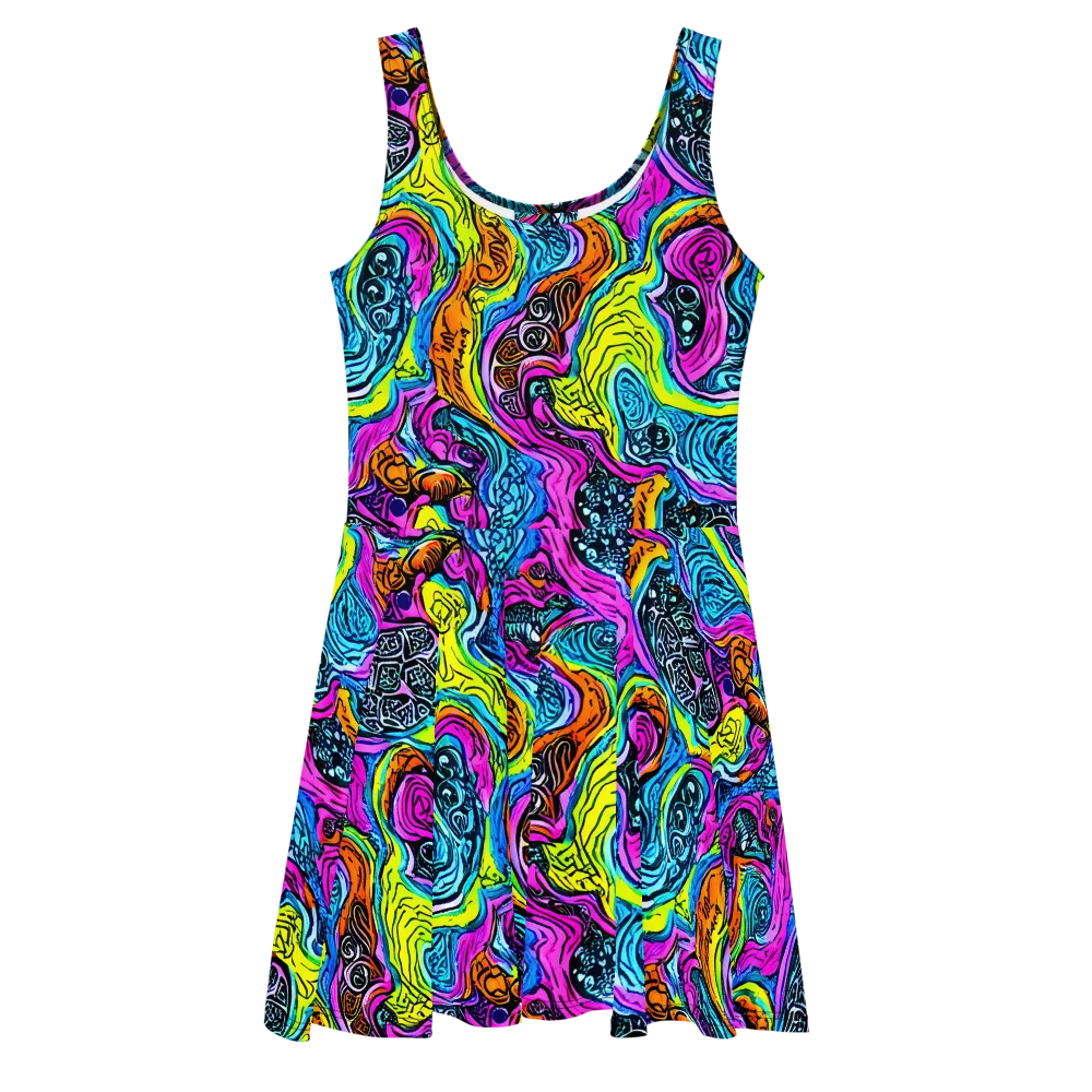 Prism Reef on Skater Dress — Front