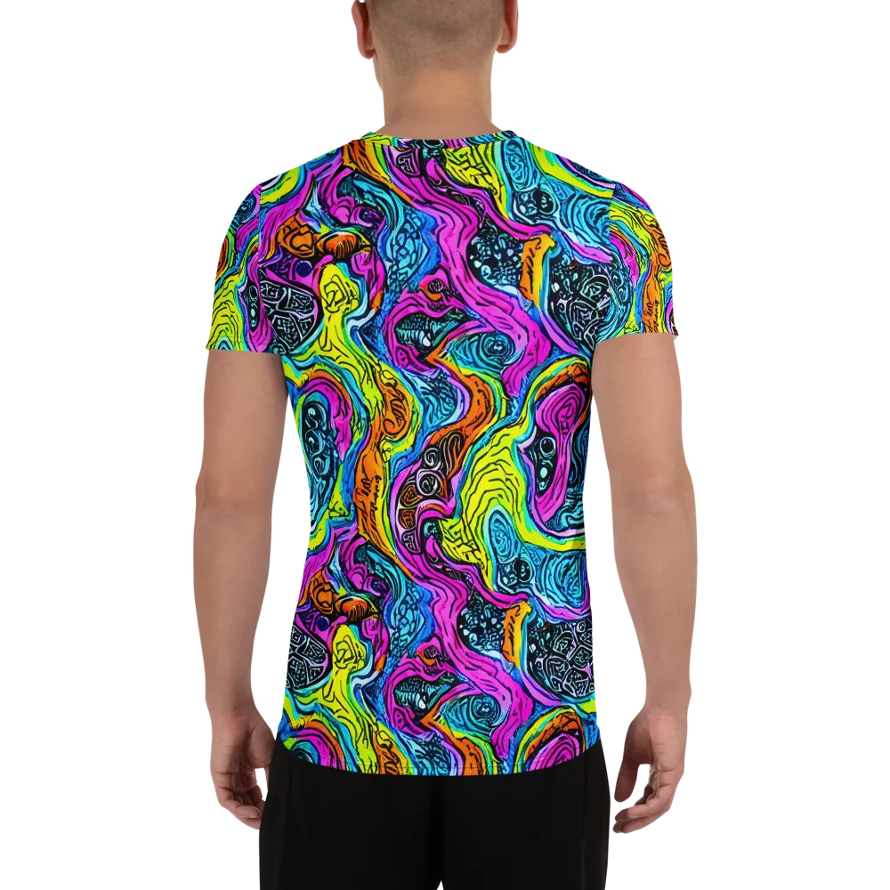 Prism Reef on Men's Athletic T-Shirt — Back