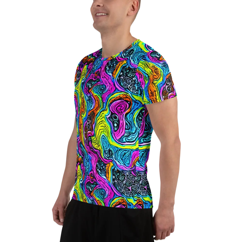 Prism Reef on Men's Athletic T-Shirt — Left