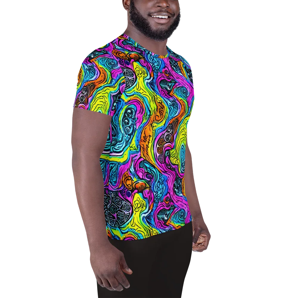 Prism Reef on Men's Athletic T-Shirt — Right