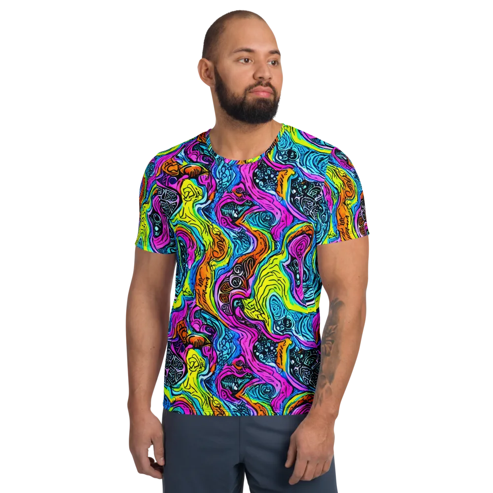 Prism Reef on Men's Athletic T-Shirt — Front