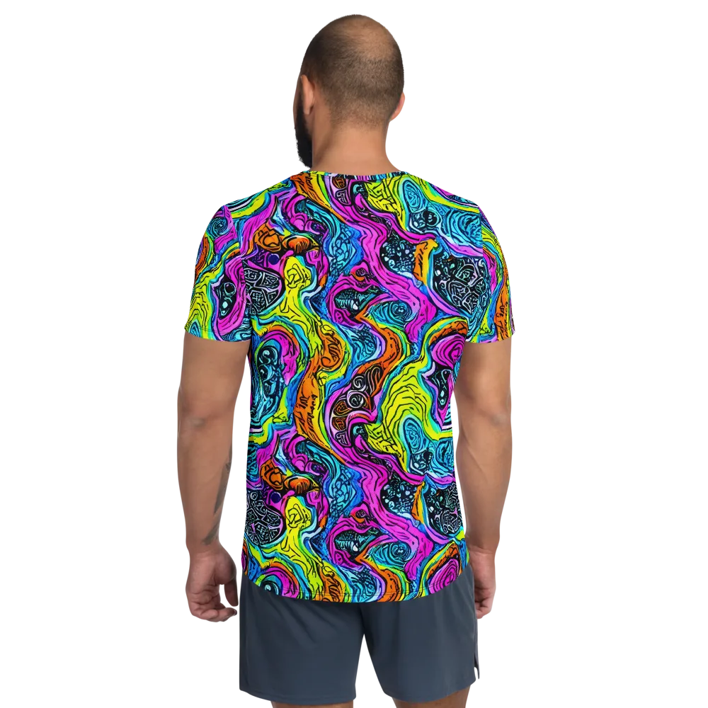 Prism Reef on Men's Athletic T-Shirt — Back