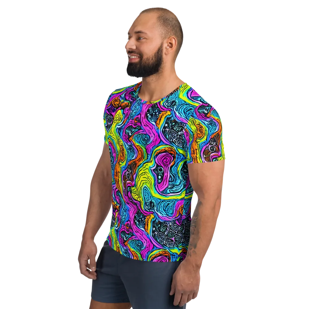 Prism Reef on Men's Athletic T-Shirt — Left