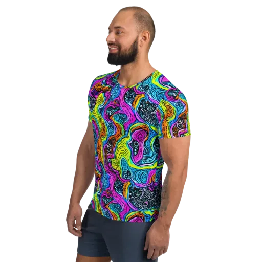 Prism Reef on a Men's Athletic T-Shirt