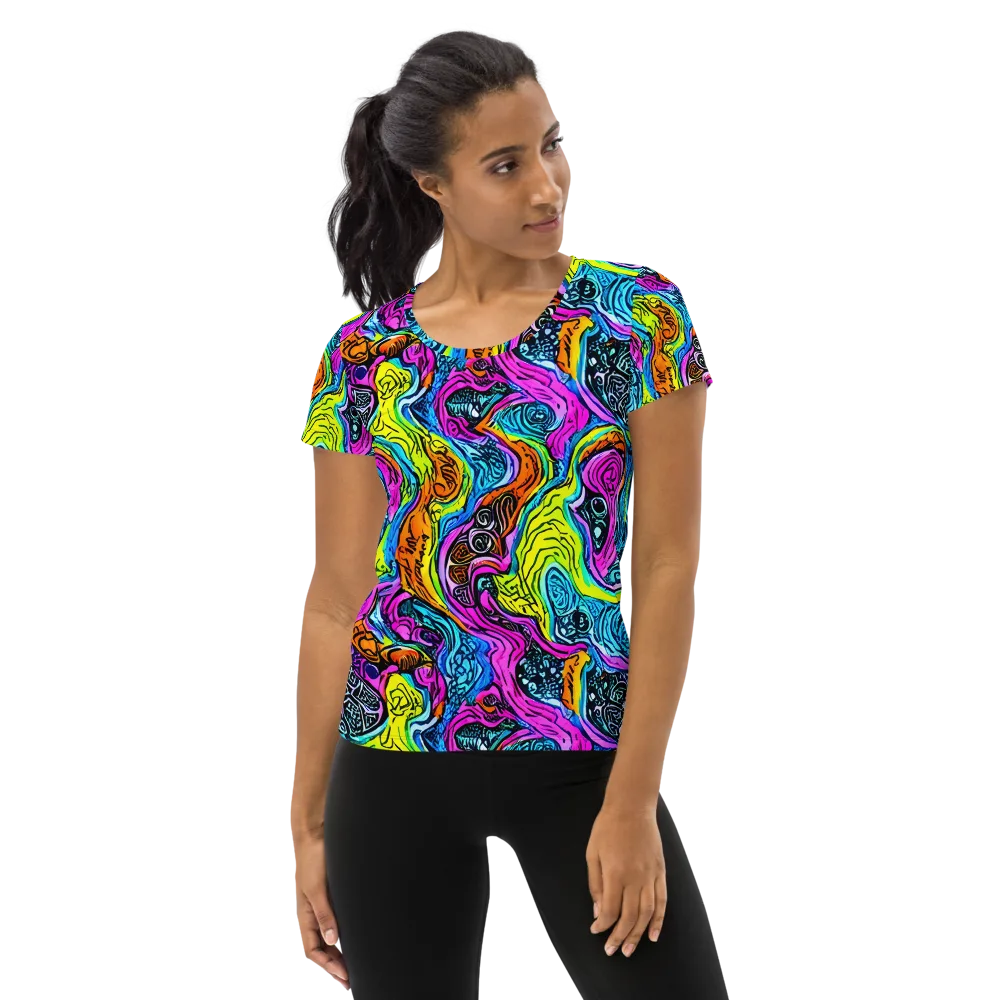 Prism Reef on Women's Athletic T-Shirt — Front
